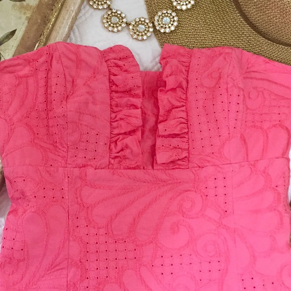 Lilly Pulitzer Frankie Dress in Pink Salmon - Picture 7 of 16